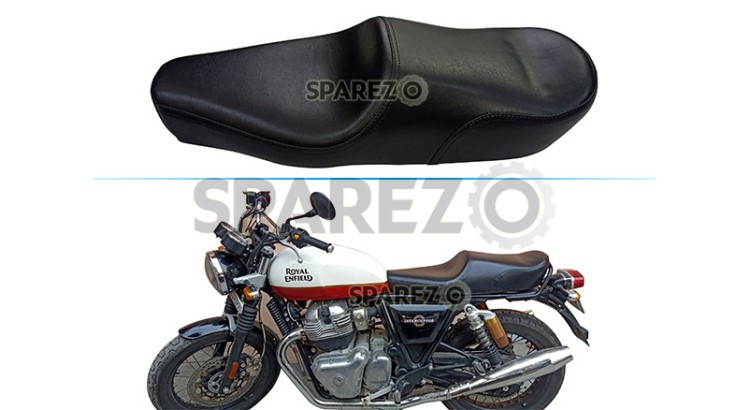 Royal Enfield GT Continental and Interceptor 650cc Black Color Dual Seat - SPAREZO
